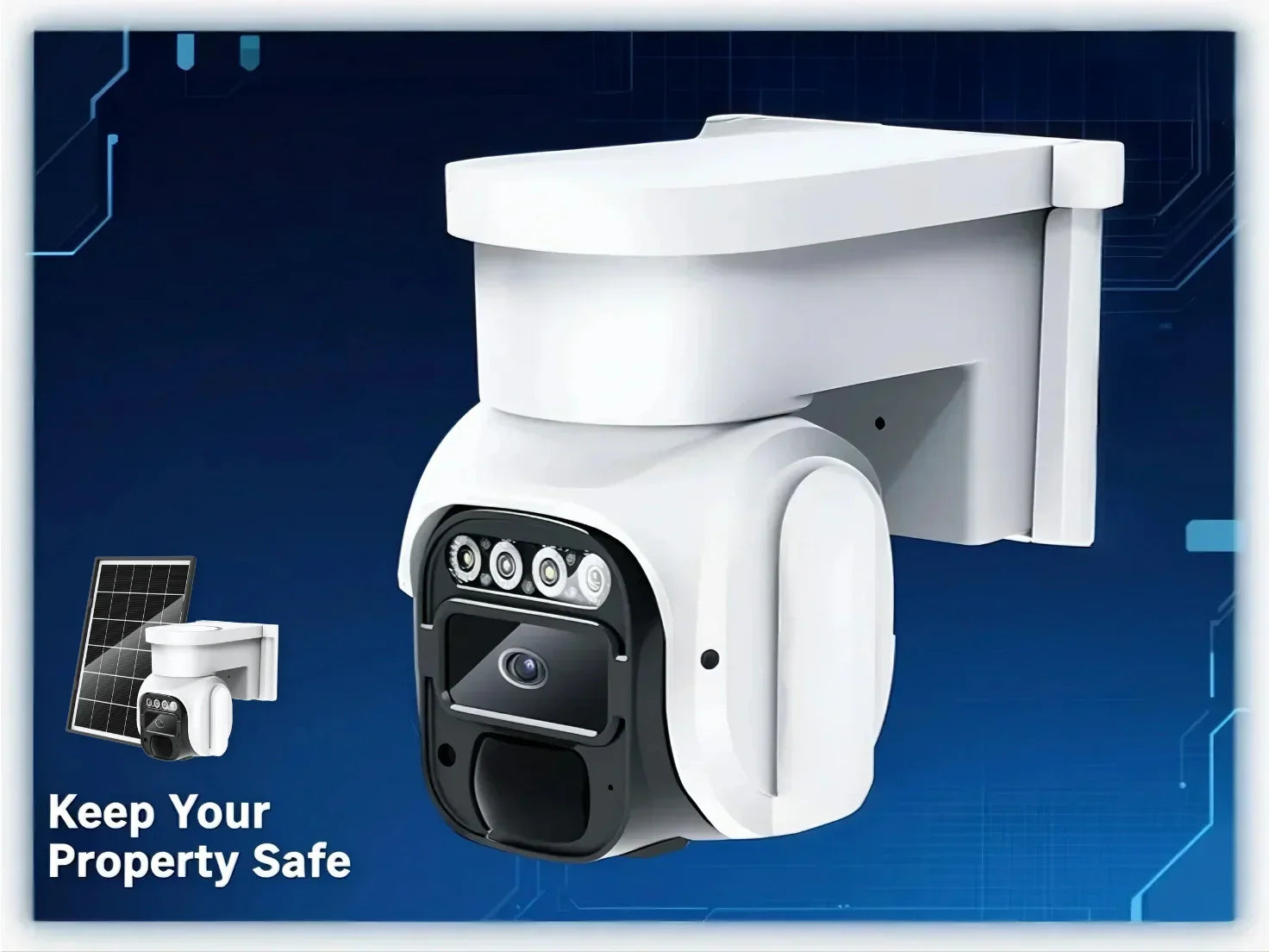 🎥 WANWAYTECH H20: 4G Solar-Powered Smart Dome Camera | Reliable Outdoor Security, All Year Round