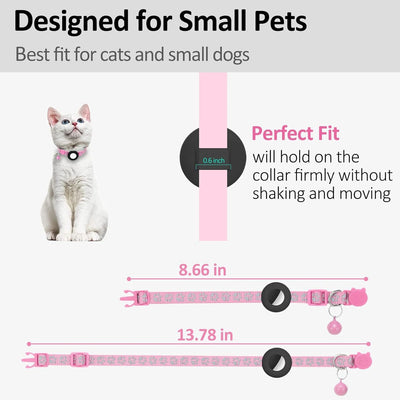 2-Pack AirTag & TrackerOne Compatible Cat Collar