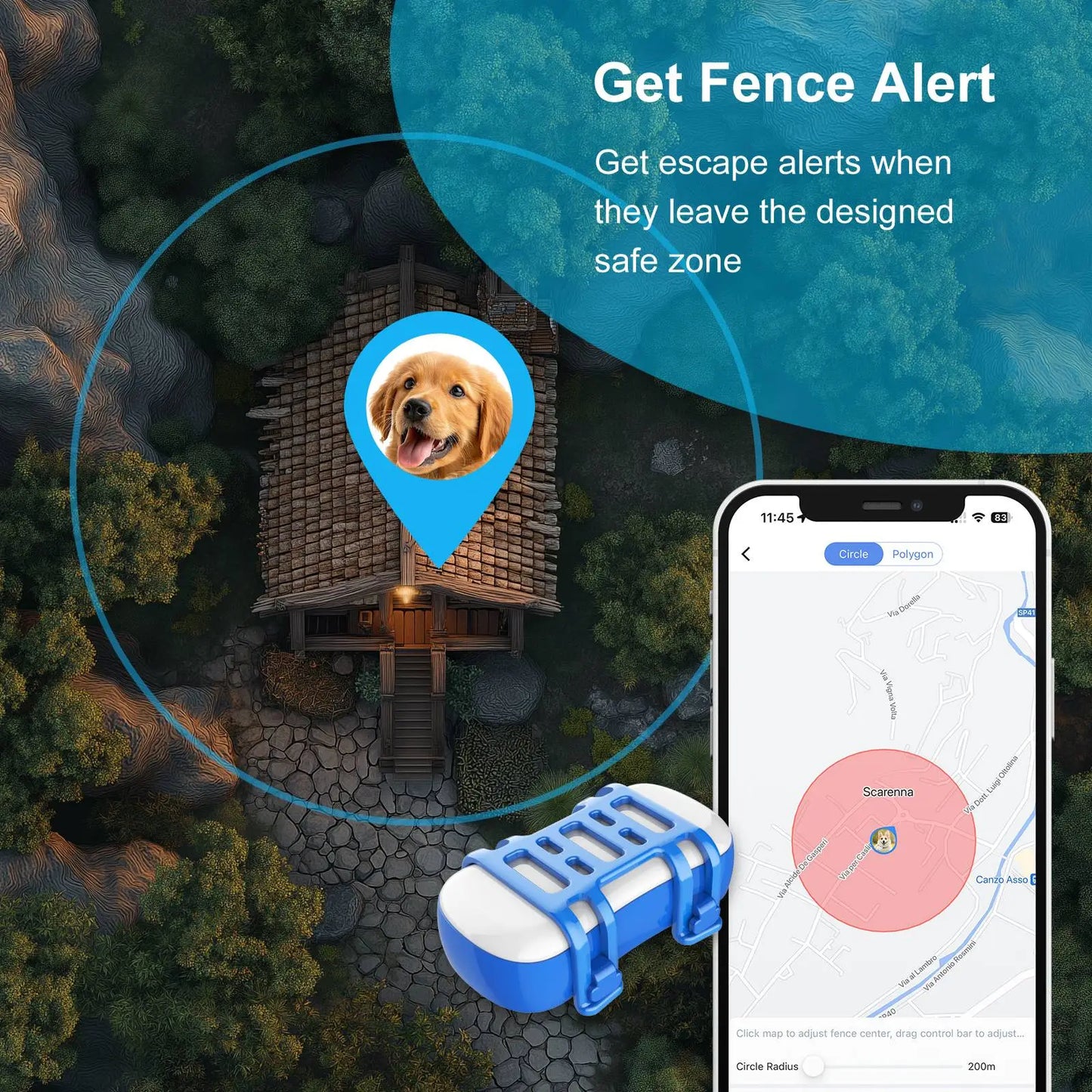 Dog Cat GPS Tracker GP30