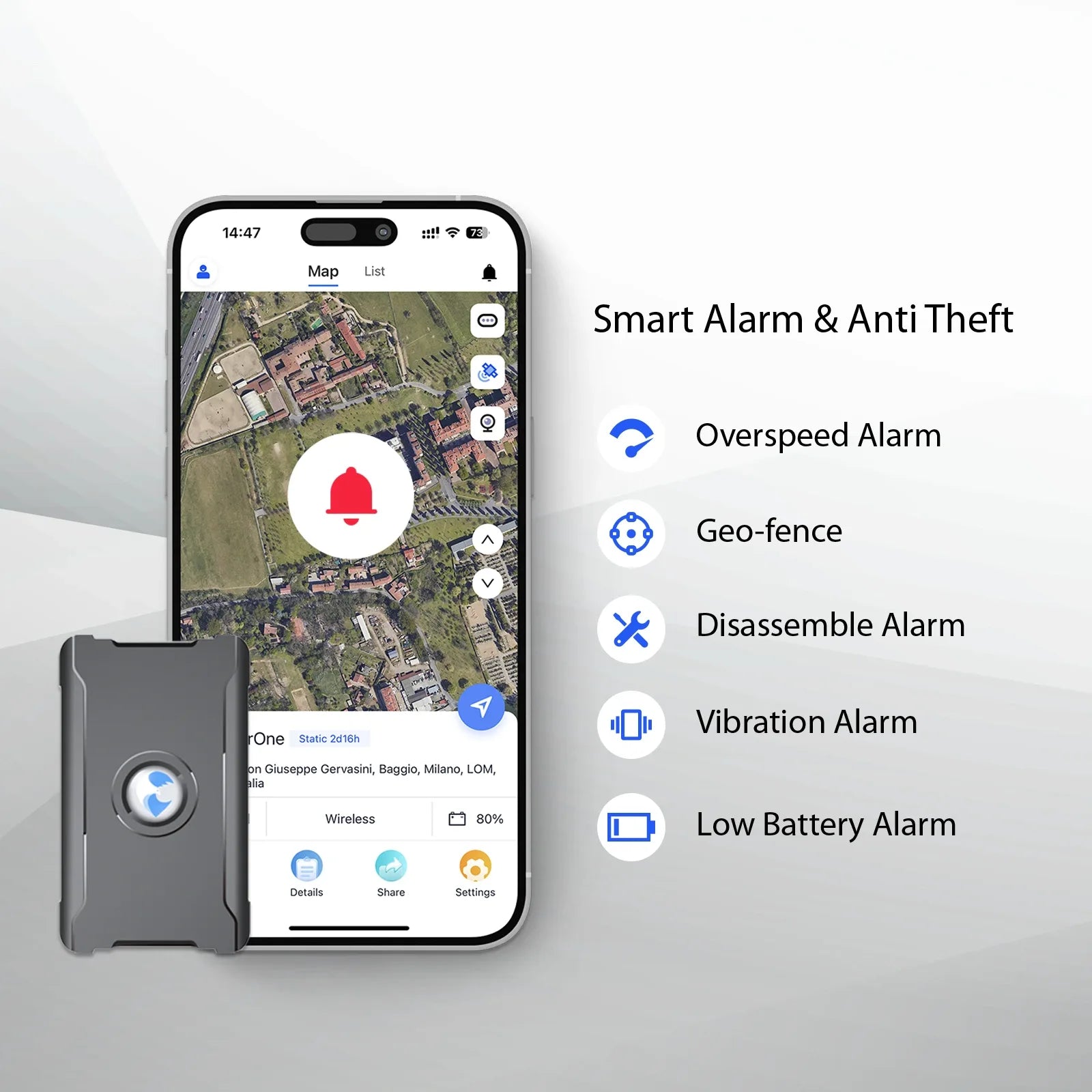 S20 - Best GPS Tracker for Car, Kids, Assets, Unlimited Distance