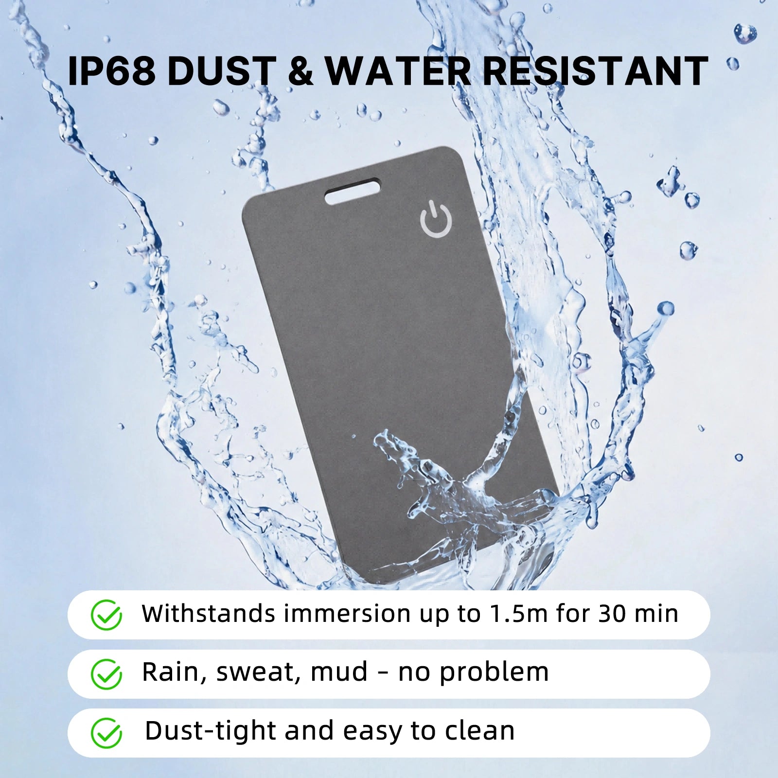 Smart Tracker Card for Apple Find My | Ultra-Slim Wallet Tracker with FREE Wireless Charger