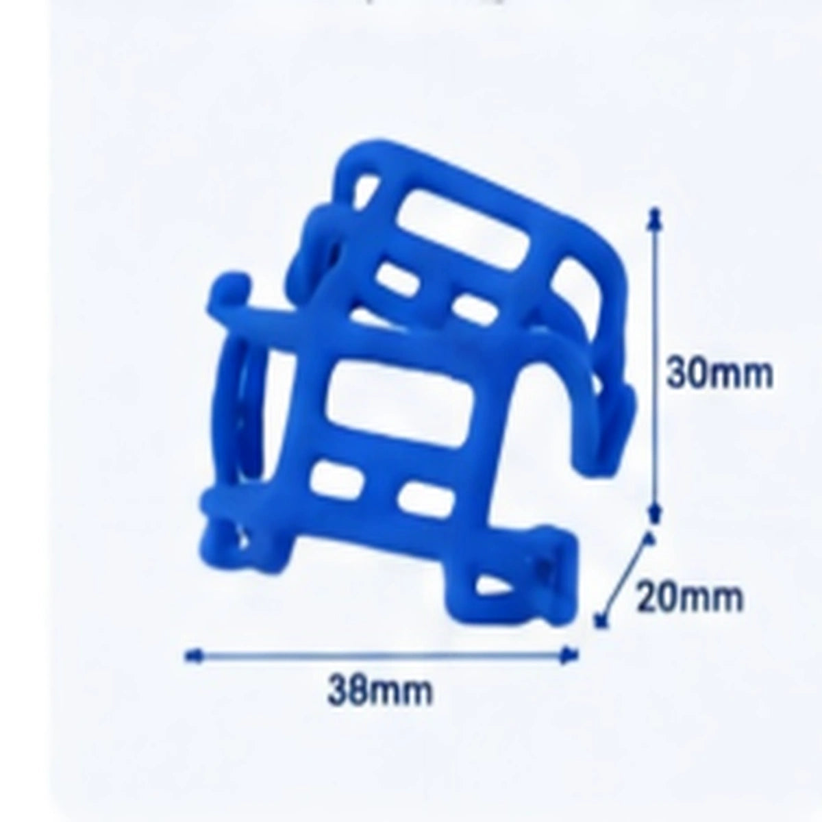 5-pack Pet Tracker Clips for TrackerOne – Silicone GPS Tracker Holder, Secure Collar Mount, 38mm × 30mm × 20mm